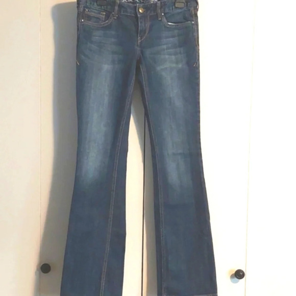 Express Stella Y2K Low Rise Bootcut/Flare stretch jeans Western festival - Picture 3 of 7